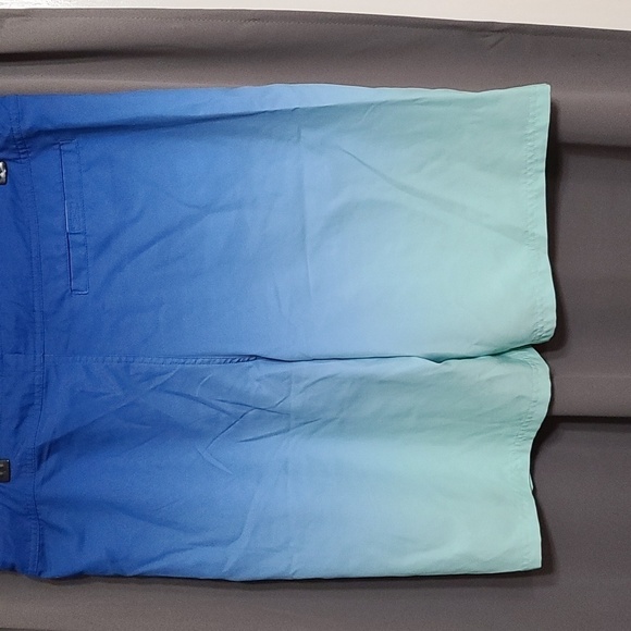 Outrageous Mens Board Shorts Swim Pocket Blue/Green Size L EUC - Picture 5 of 8